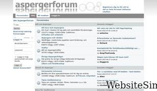 aspergerforum.se Screenshot