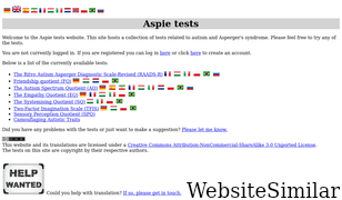 aspietests.org Screenshot