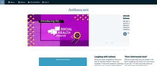 asthma.net Screenshot