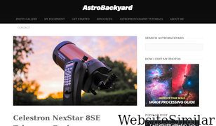 astrobackyard.com Screenshot