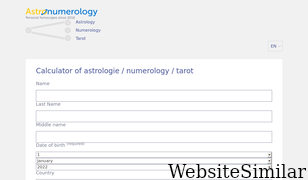 astronumerology.net Screenshot