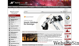 astroshop.de Screenshot