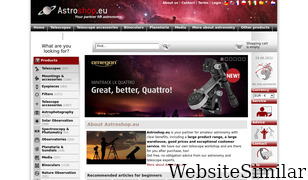 astroshop.eu Screenshot