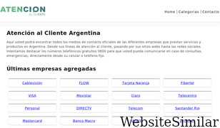 atencioncliente.com.ar Screenshot