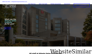 atlantaspineinstitute.com Screenshot