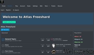 atlasfreeshard.com Screenshot