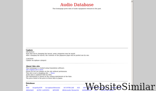 audio-database.com Screenshot