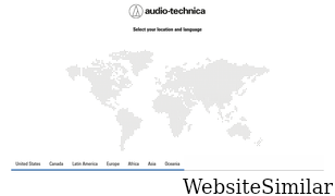 audio-technica.com Screenshot