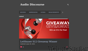 audiodiscourse.com Screenshot