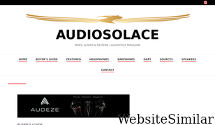 audiosolace.com Screenshot