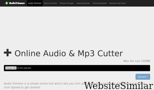 audiotrimmer.com Screenshot