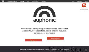 auphonic.com Screenshot