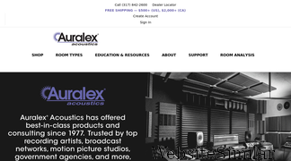 auralex.com Screenshot