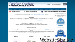 ausbatteries.com Screenshot
