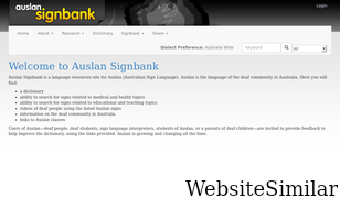 auslan.org.au Screenshot