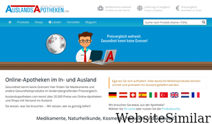 auslandsapotheken.com Screenshot