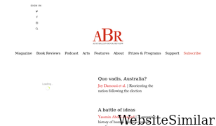 australianbookreview.com.au Screenshot