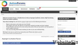 autismforums.com Screenshot