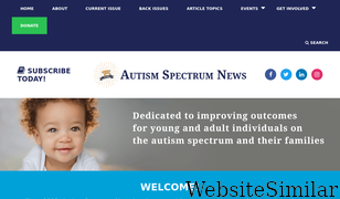 autismspectrumnews.org Screenshot