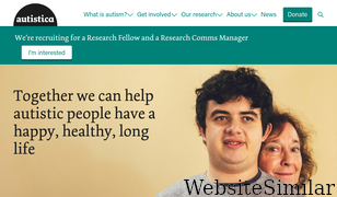 autistica.org.uk Screenshot