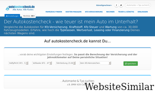 autokostencheck.de Screenshot