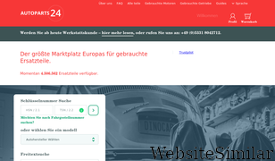 autoparts24.eu Screenshot
