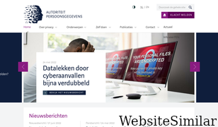 autoriteitpersoonsgegevens.nl Screenshot