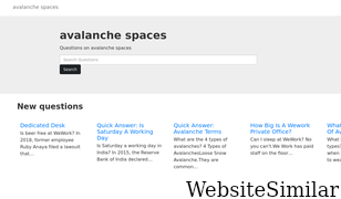 avalanchespaces.com Screenshot
