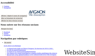 avignon.fr Screenshot
