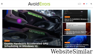 avoiderrors.com Screenshot
