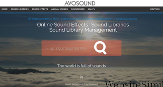 avosound.com Screenshot