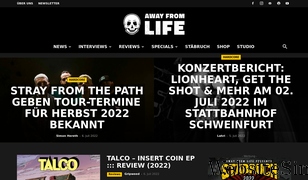 awayfromlife.com Screenshot