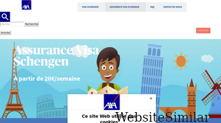 axa-schengen.com Screenshot