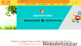 ayurcentralonline.com Screenshot