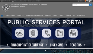 azdps.gov Screenshot