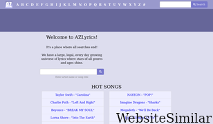 azlyrics.com Screenshot