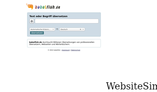 babelfish.de Screenshot