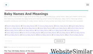 babynamemeaningz.com Screenshot
