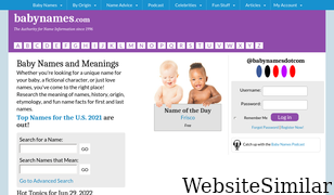 babynames.com Screenshot