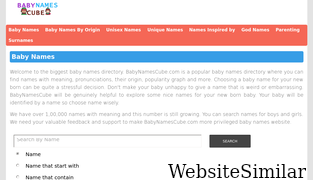 babynamescube.com Screenshot