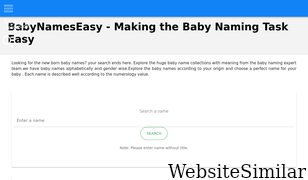 babynameseasy.com Screenshot