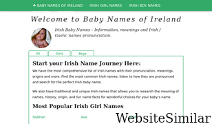 babynamesofireland.com Screenshot