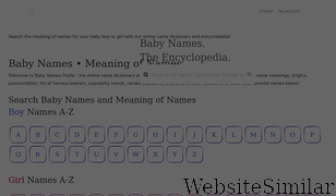 babynamespedia.com Screenshot