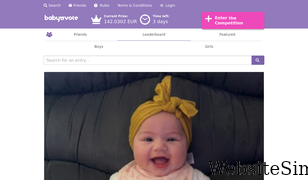 babyvote.com Screenshot