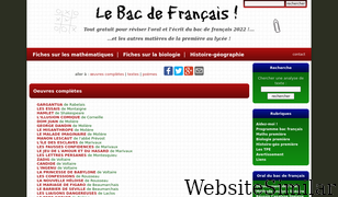 bacdefrancais.net Screenshot