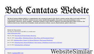 bach-cantatas.com Screenshot