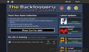 backloggery.com Screenshot