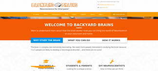 backyardbrains.com Screenshot