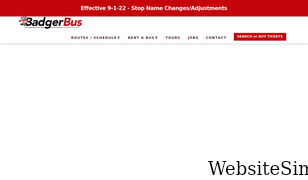badgerbus.com Screenshot