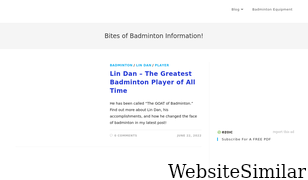 badmintonbites.com Screenshot